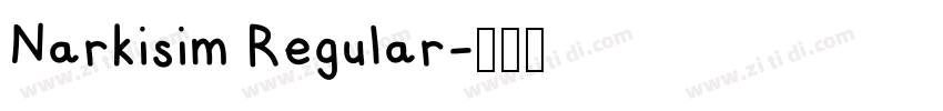 Narkisim Regular字体转换
